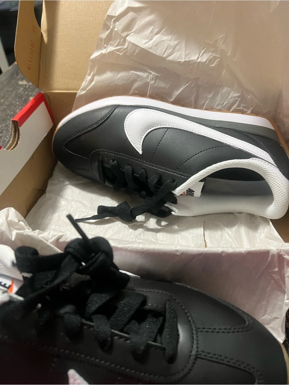 Nike Pacific , Leather ,Black and White sneakers, Women’s 8 , men’s 6.5 NIB